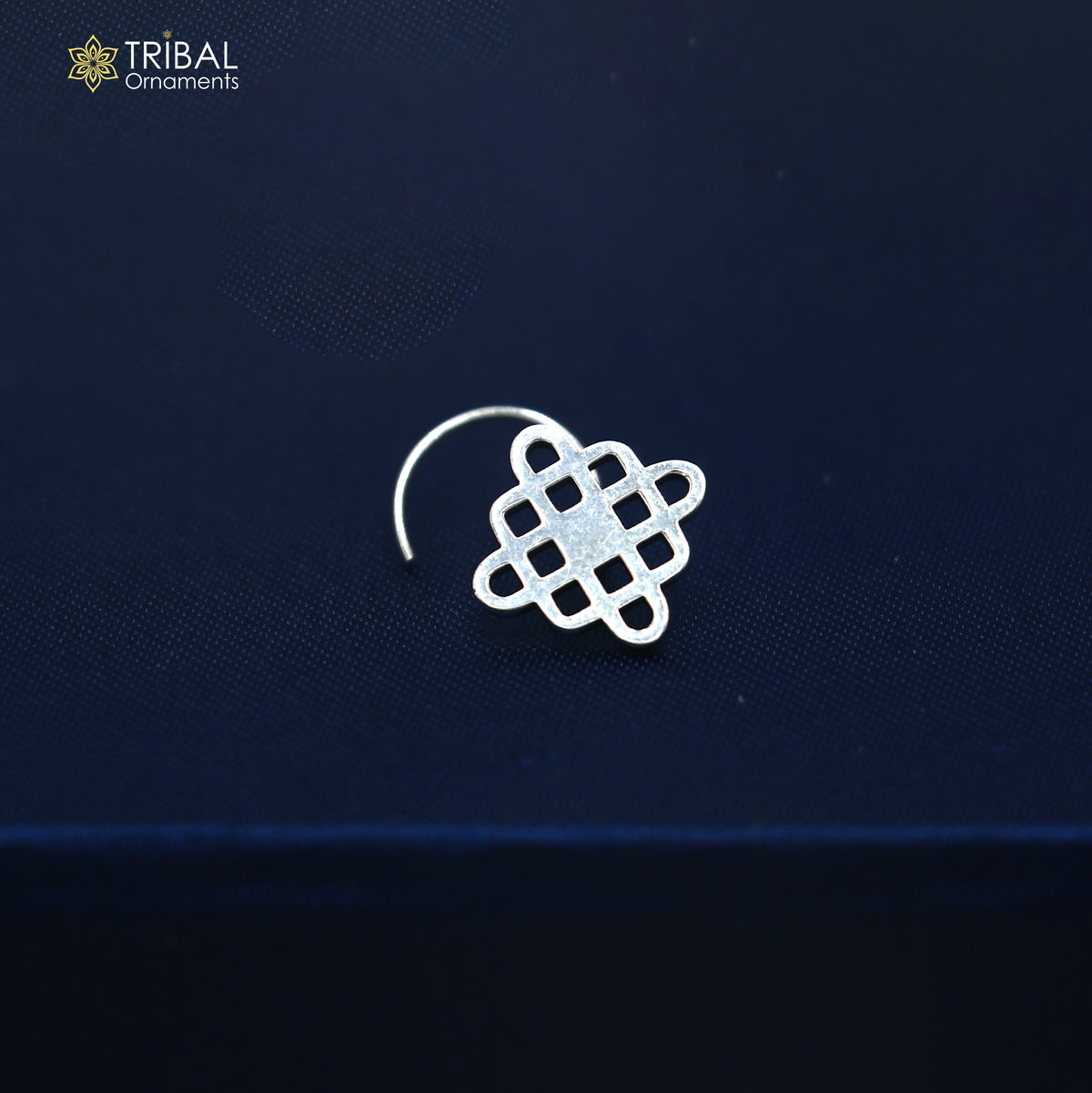 925 sterling silver vintage stylish design nose pin ethnic tribal jewelry np145