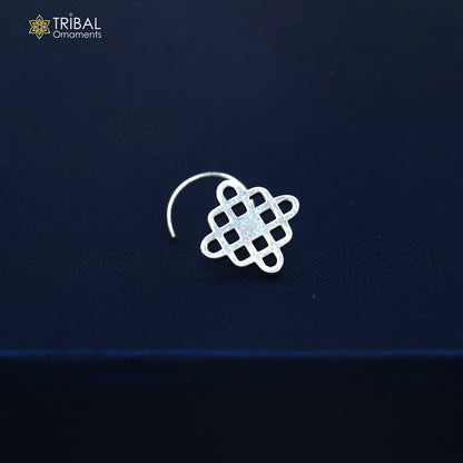 925 sterling silver vintage stylish design nose pin ethnic tribal jewelry np145