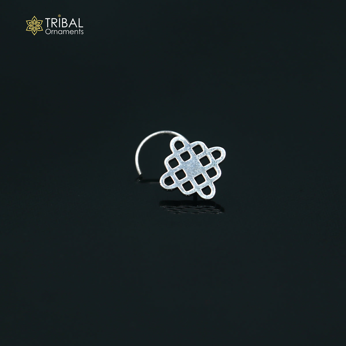 925 sterling silver vintage stylish design nose pin ethnic tribal jewelry np145