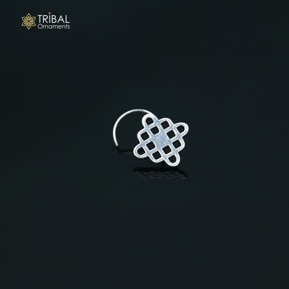 925 sterling silver vintage stylish design nose pin ethnic tribal jewelry np145