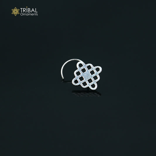 925 sterling silver vintage stylish design nose pin ethnic tribal jewelry np145