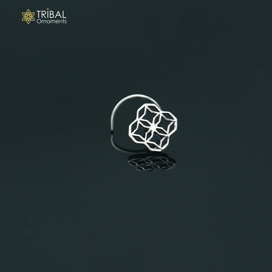 925 sterling silver vintage design nose pin ethnic tribal jewelry np148