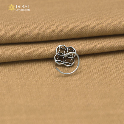 925 sterling silver vintage design nose pin ethnic tribal jewelry np148