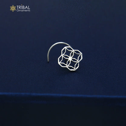 925 sterling silver vintage design nose pin ethnic tribal jewelry np148