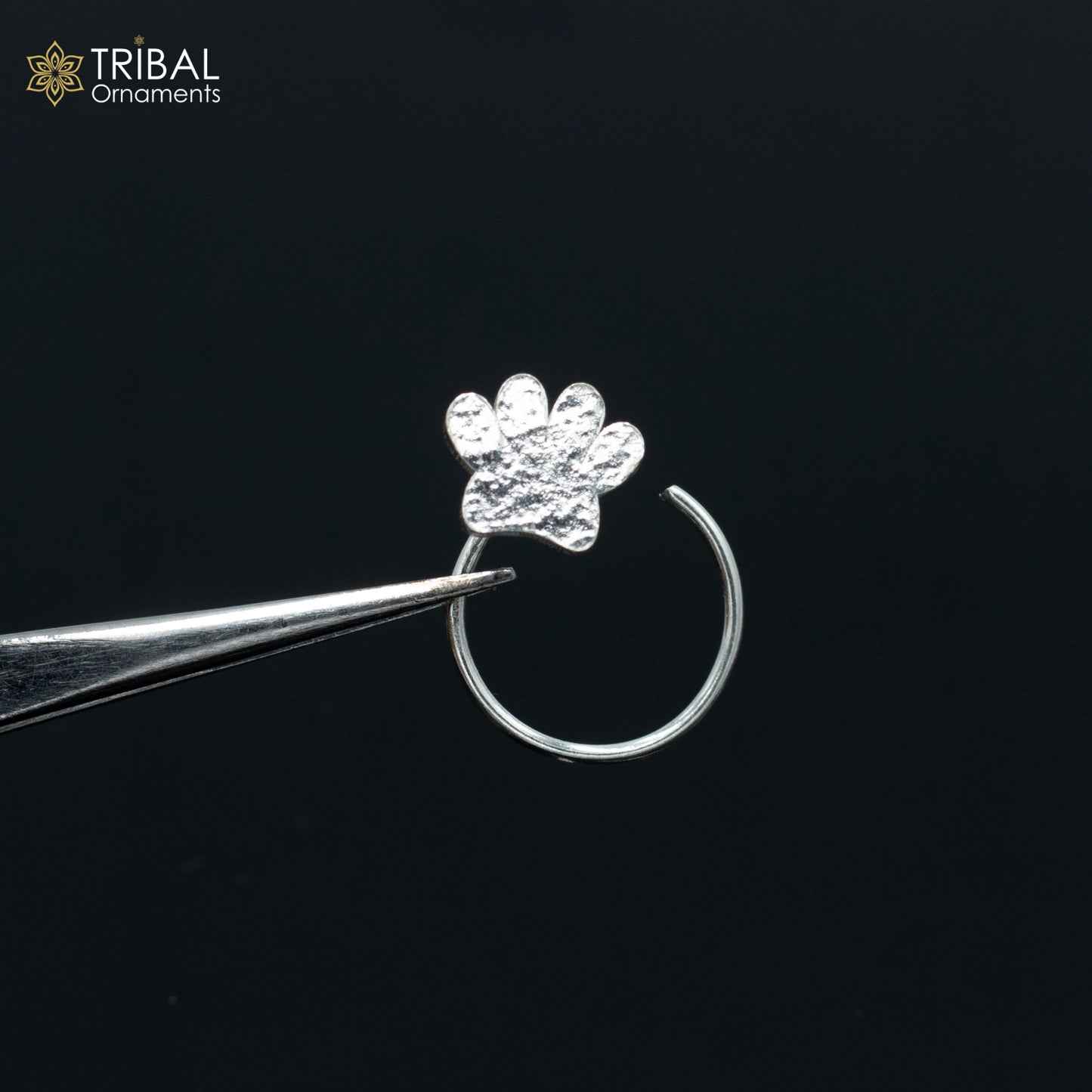 925 sterling silver unique design handmade fabulous nose pin u band tribal jewelry np81 - TRIBAL ORNAMENTS