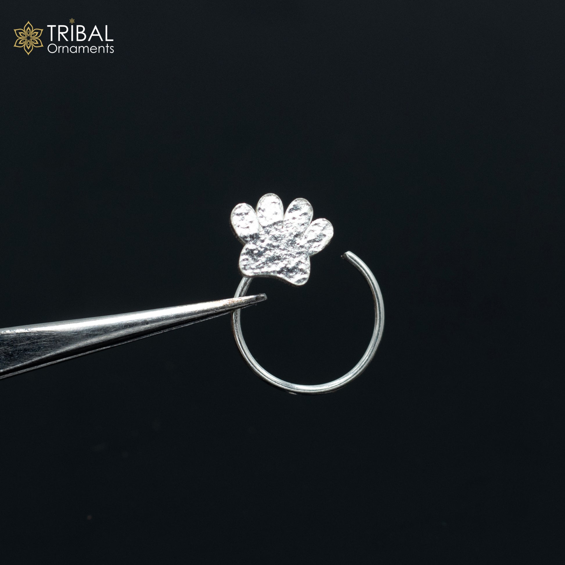 925 sterling silver unique design handmade fabulous nose pin u band tribal jewelry np81 - TRIBAL ORNAMENTS