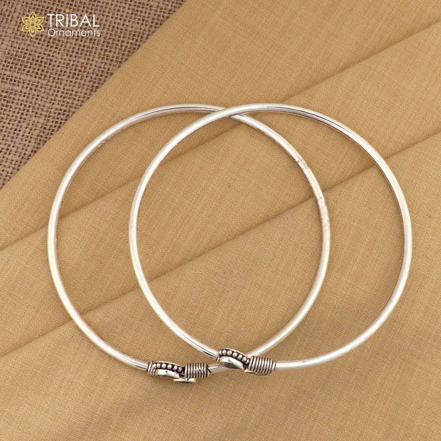 925 sterling silver white stone customized foot bracelet anklet kada  ethnic jewelry nsfk136
