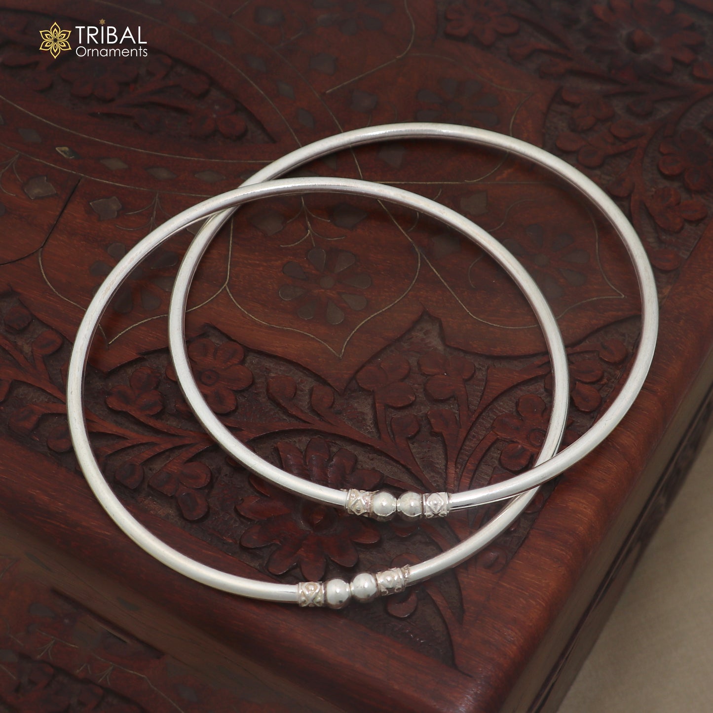 925 sterling silver plain shiny ball design customized foot ankle kada jewelry nsfk169