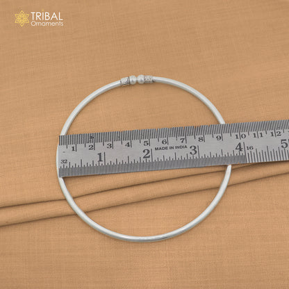 925 sterling silver plain shiny ball design customized foot ankle kada jewelry nsfk169