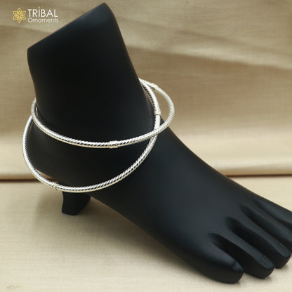 925 sterling silver shiny customized foot ankle kada jewelry nsfk170