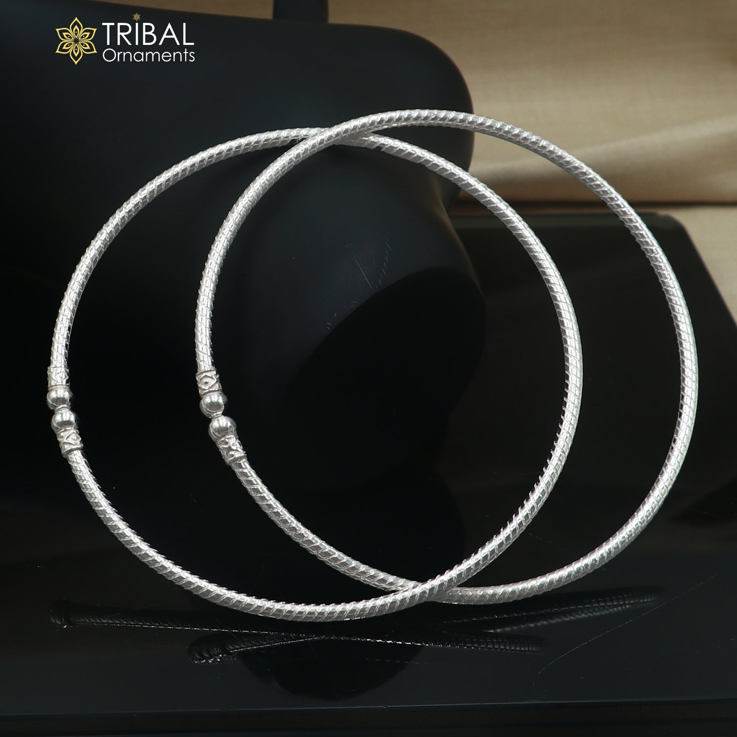 925 sterling silver shiny ball design customized foot ankle kada jewelry nsfk171