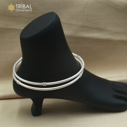 925 sterling silver shiny customized foot ankle kada jewelry nsfk172