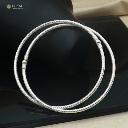 925 sterling silver shiny ball design customized foot ankle kada jewelry nsfk173