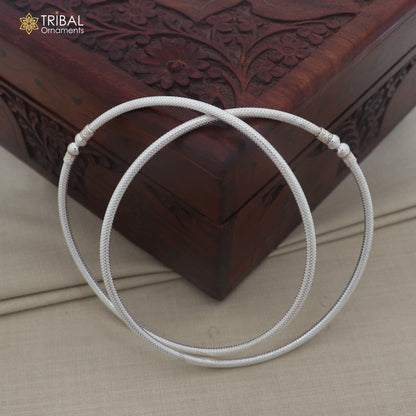 925 sterling silver shiny ball design customized foot ankle kada jewelry nsfk174