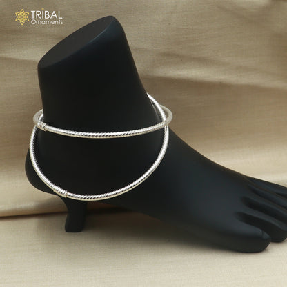 925 sterling silver shiny customized foot ankle kada jewelry nsfk175