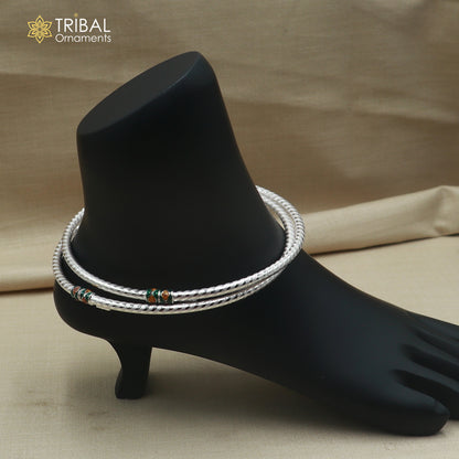 925 sterling silver shiny customized foot ankle kada jewelry nsfk180