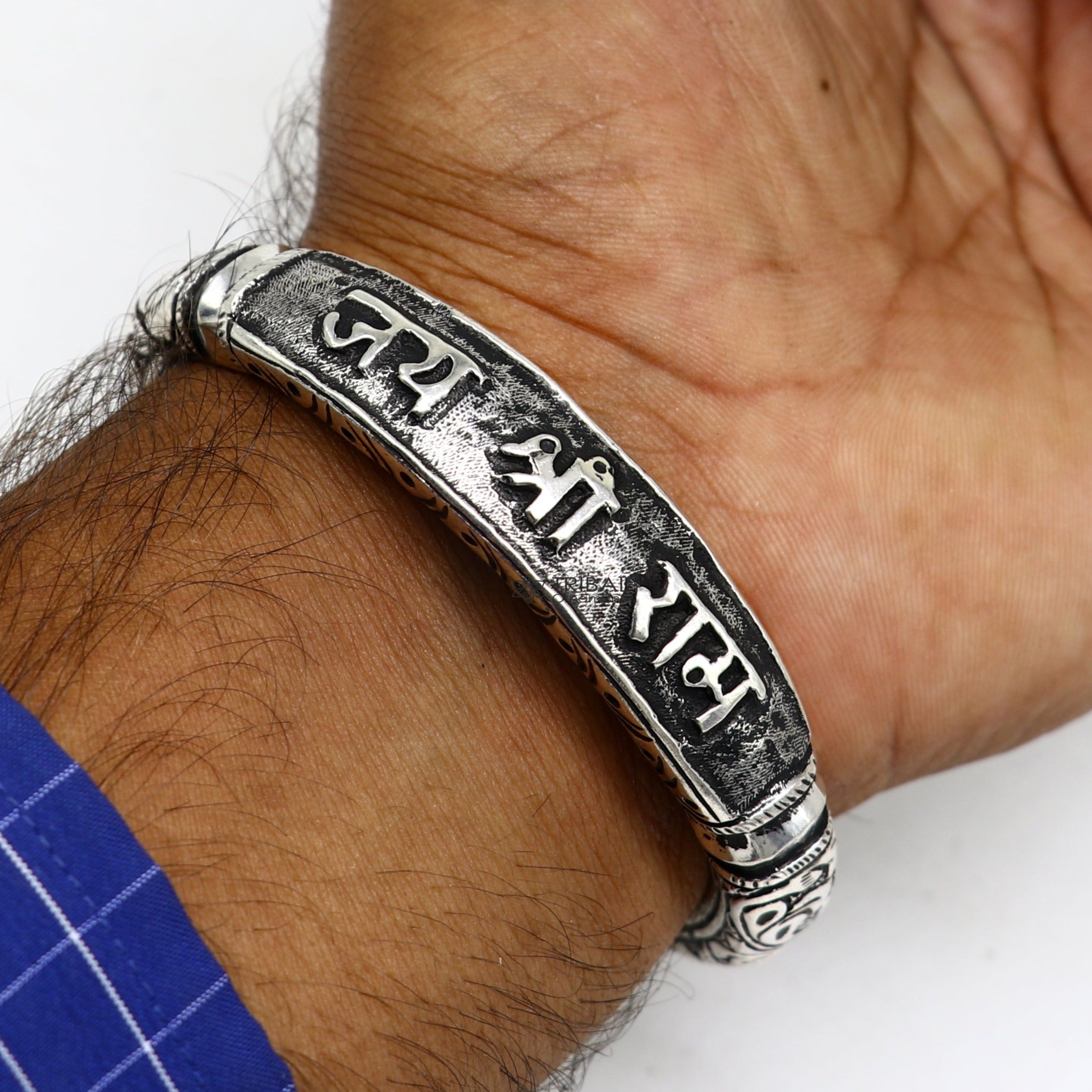 Silver Shri Ram Bracelet at Rs 350/piece in Delhi | ID: 20217289148