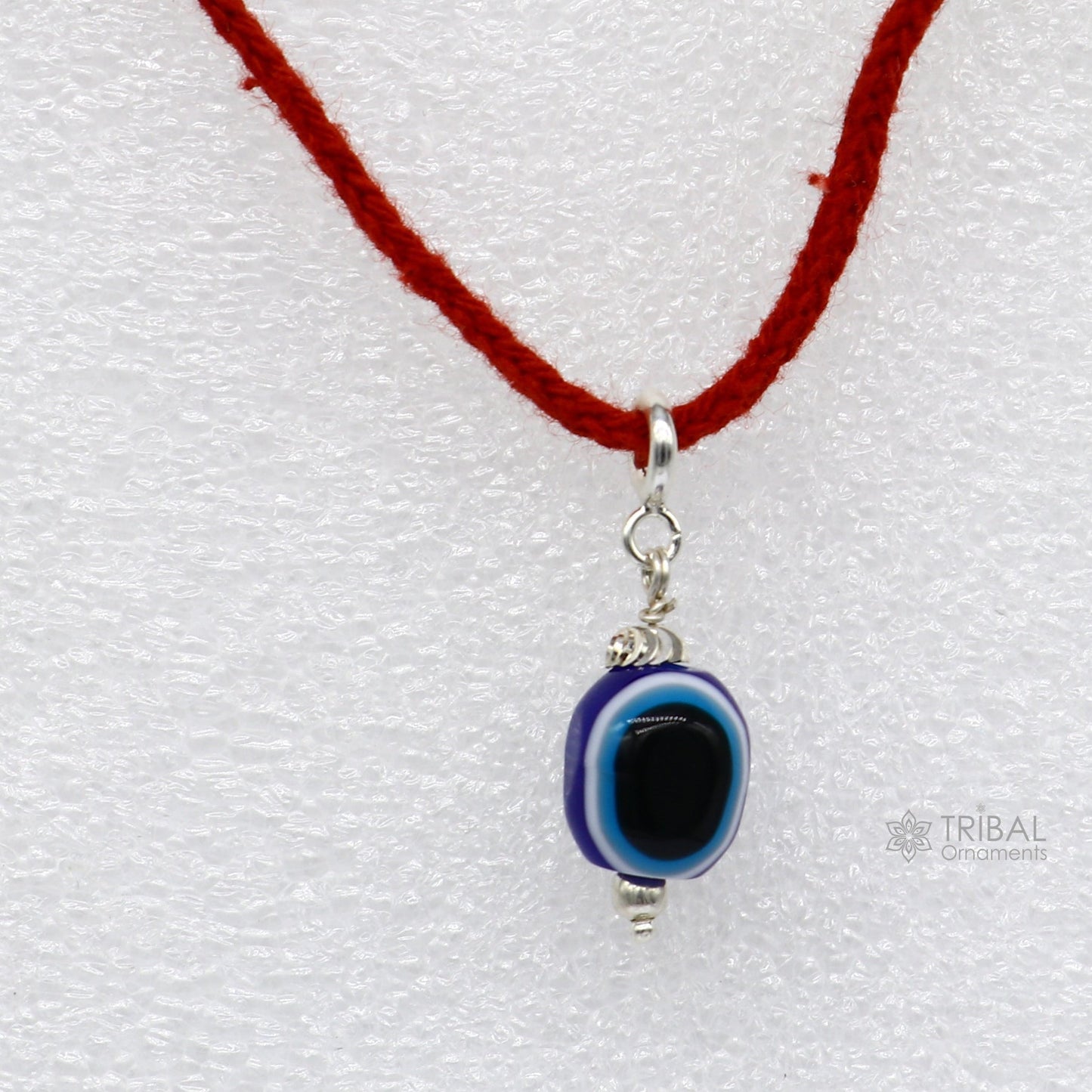 925 sterling silver modern trendy evil eye pendant protect from negativity chunky jewelry - TRIBAL ORNAMENTS