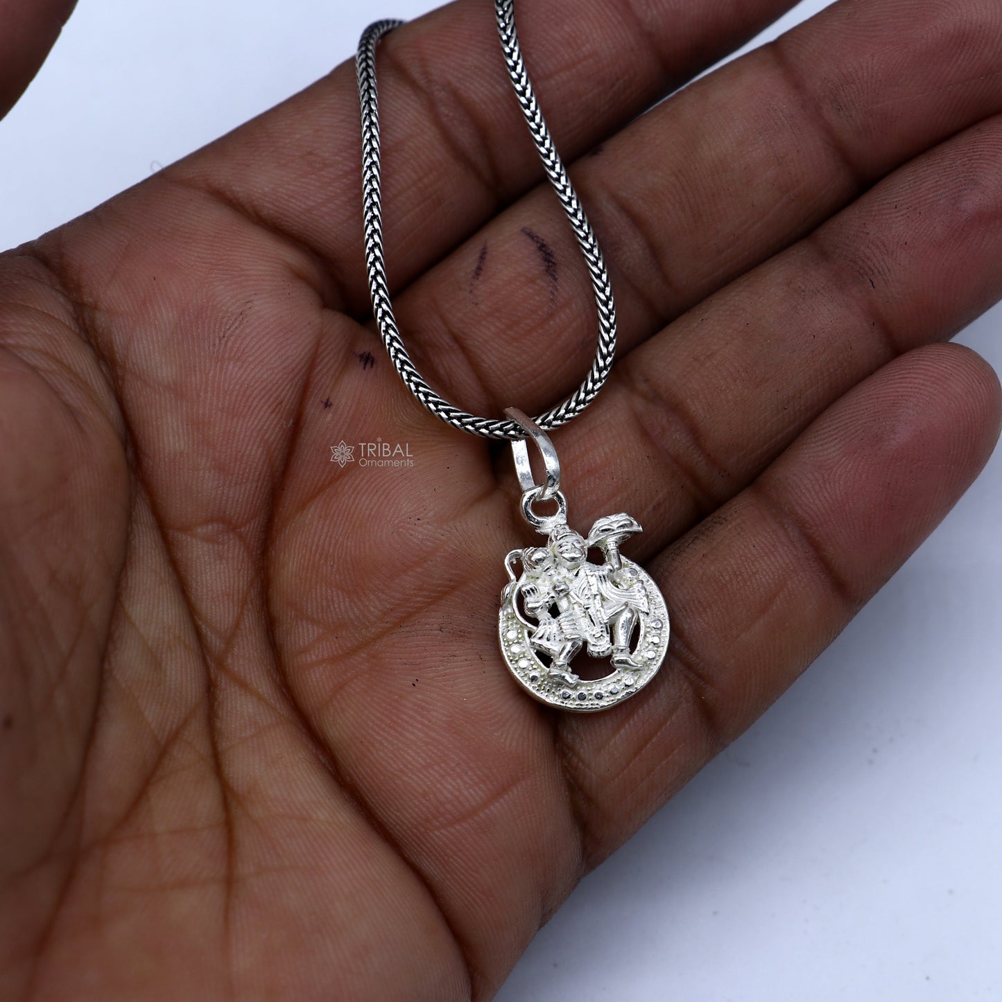 925 pure silver lord BAL HANUMAN pendant best gifting pendant, wheat chain necklace locket best gifting delicate unisex  jewelry  Nsp846