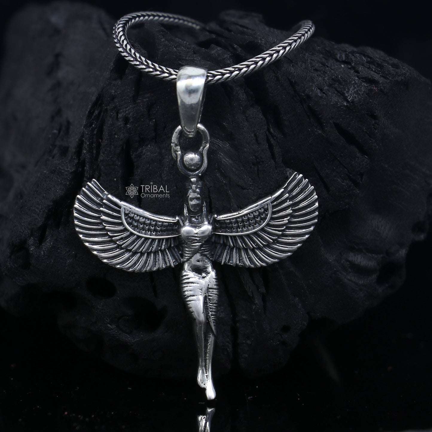 925 sterling silver Isis Egyptian Goddess Pendant, Gift nsp867 - TRIBAL ORNAMENTS