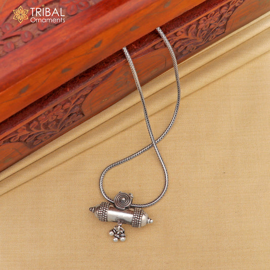 925 sterling silver amulet Pendant tribal jewellery nsp1047