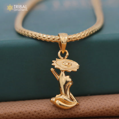925 sterling silver Sudarshan chakra pendant featuring intricate tribal design, divine spiritual jewelry by TRIBAL ORNAMENTS.