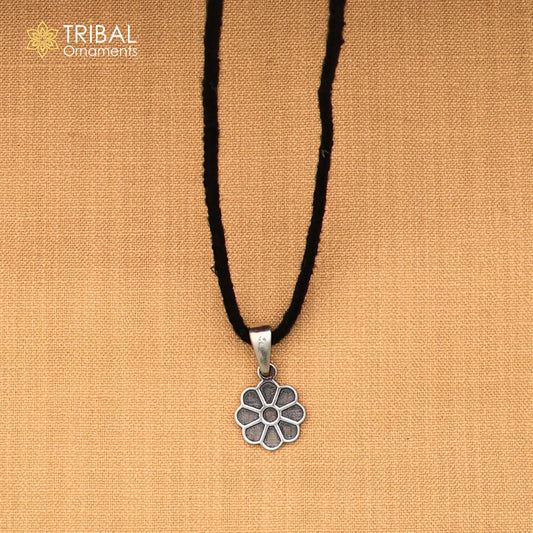 925 sterling silver flower design Pendant stylish unisex jewelry nsp1134