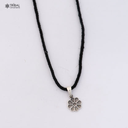 925 sterling silver flower design Pendant stylish unisex jewelry nsp1134