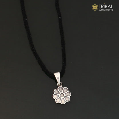 925 sterling silver flower design Pendant stylish unisex jewelry nsp1134