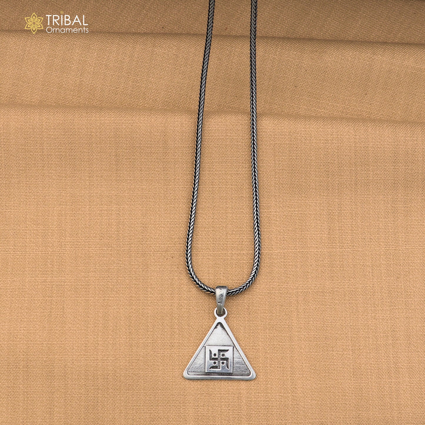 925 sterling silver Surya Pyra Yantra pendant with chain stylish unisex jewelry nsp1144