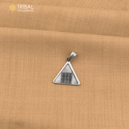 925 sterling silver Surya Pyra Yantra pendant with chain stylish unisex jewelry nsp1144