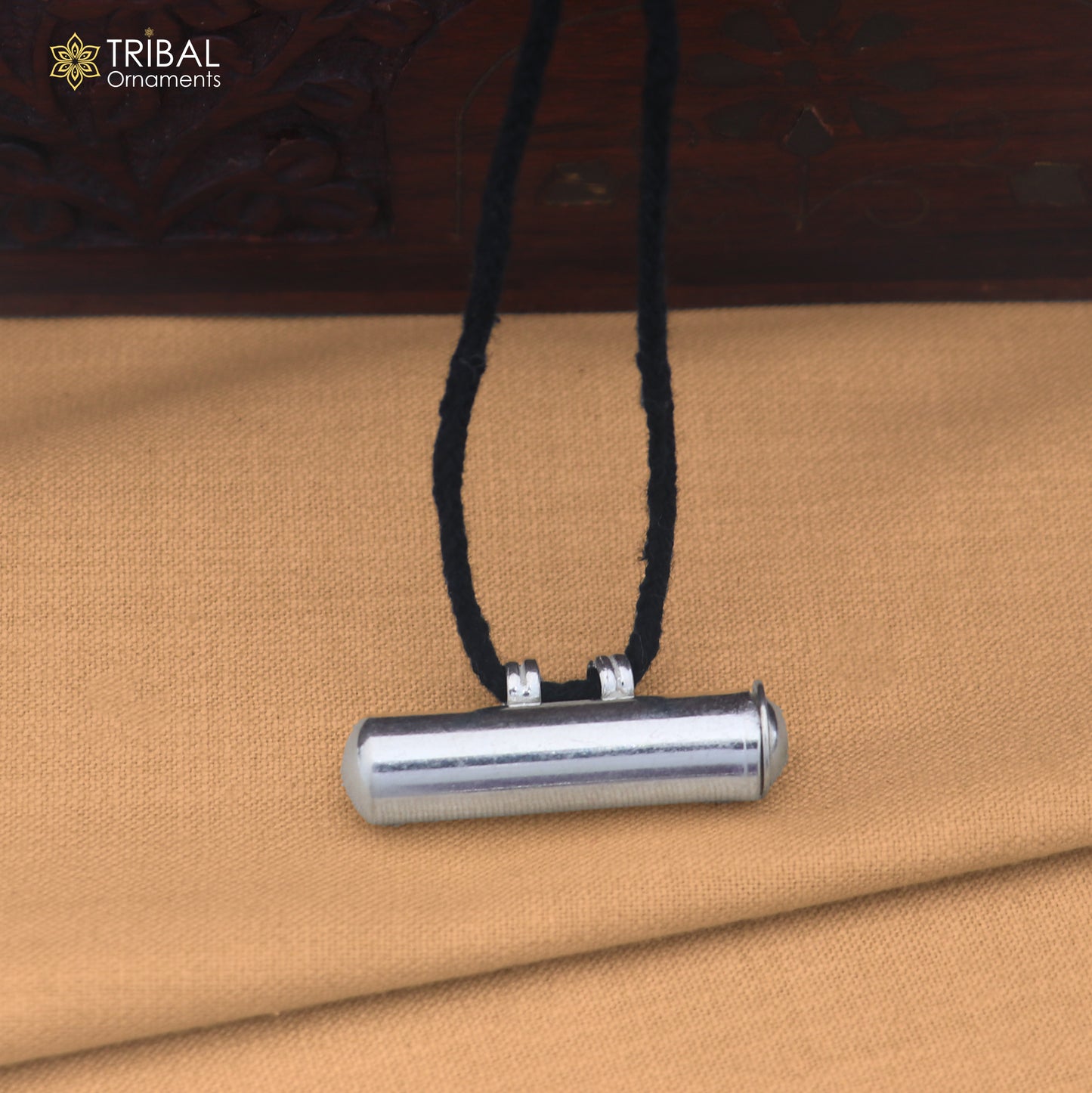 925 Sterling silver amulet box pendant mantra box, silver tabiz nsp1185