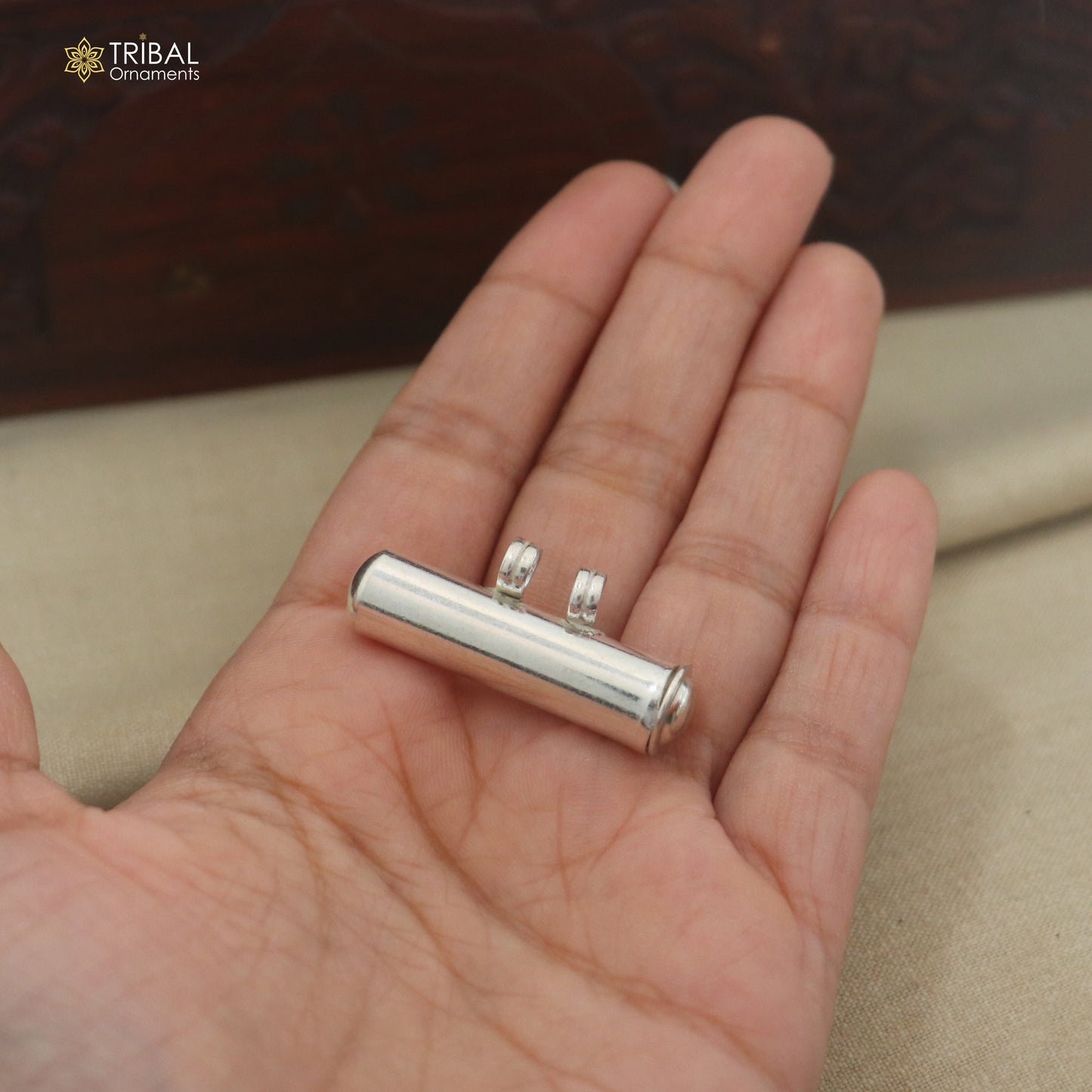 925 Sterling silver amulet box pendant mantra box, silver tabiz nsp1185