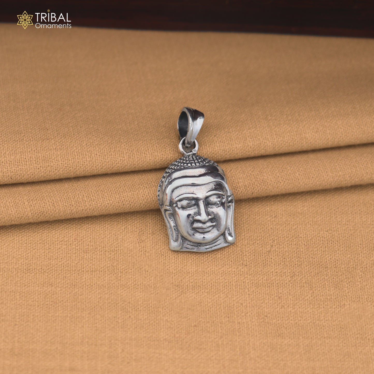 925 Sterling silver Goutam buddha face pendant unisex jewelry nsp1190