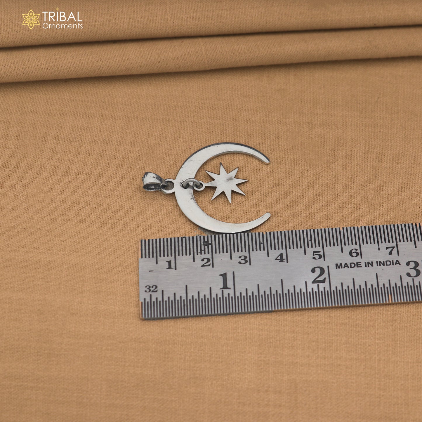 925 Sterling silver moon with star combo Pendant unisex jewelry nsp1191