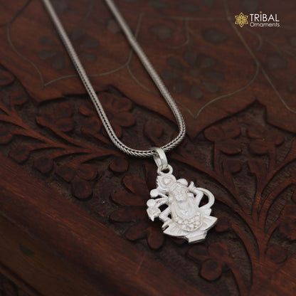 925 sterling silver lord Govardhan Srinath ji pendant with chain unisex jewelry nsp1192