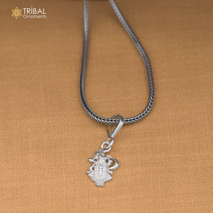 925 sterling silver lord Govardhan Srinath ji pendant with chain unisex jewelry nsp1193