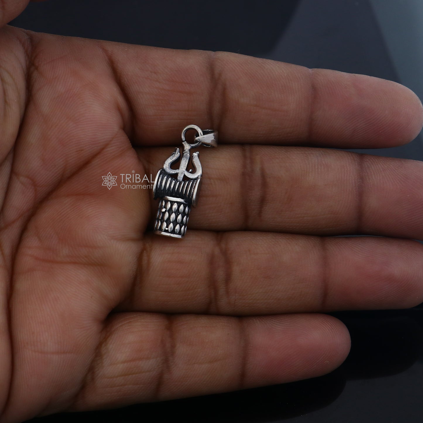 925 Sterling silver handmade lord shivay trishul ( trident ) pendant nsp861