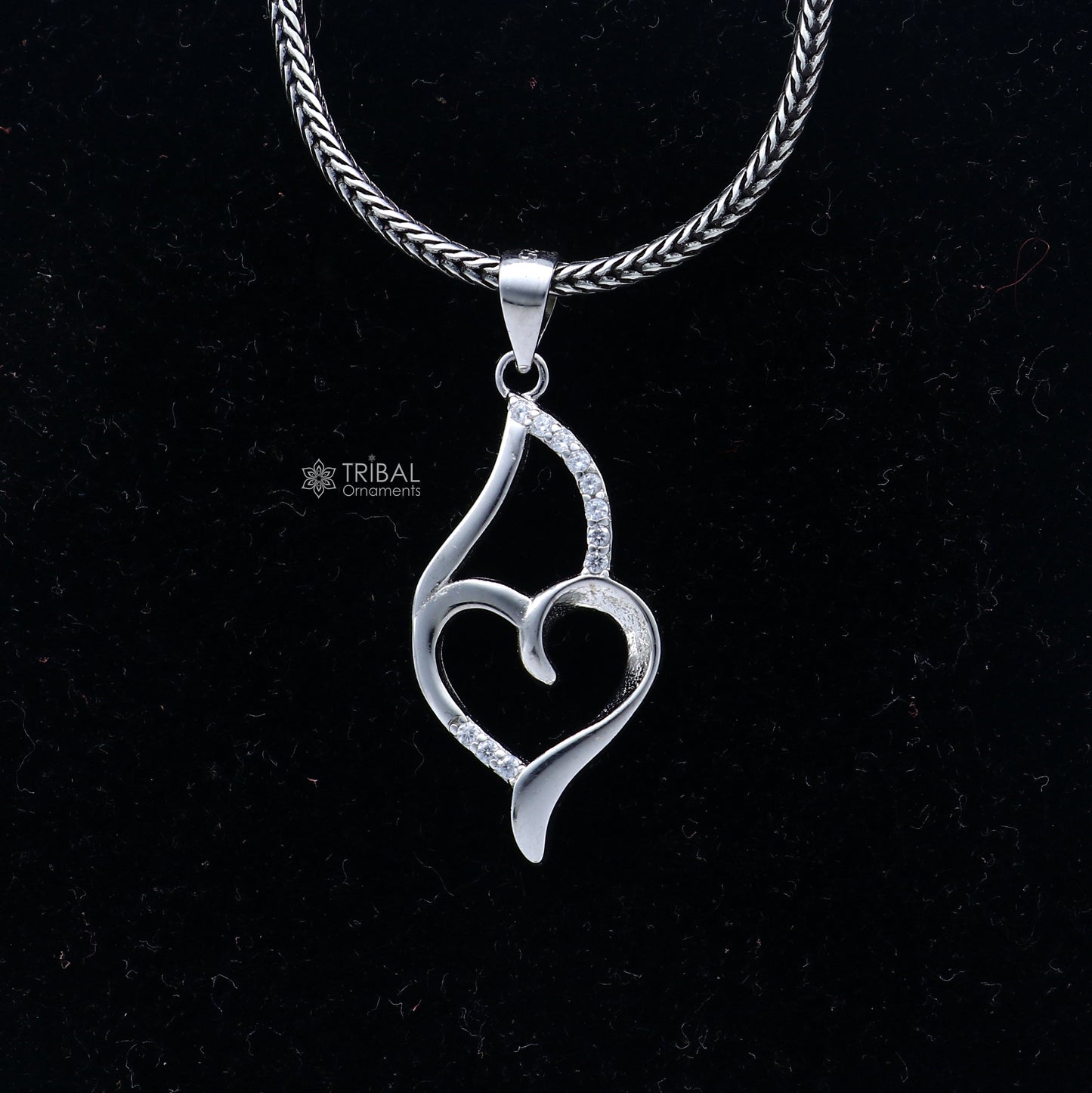 925 Sterling silver handmade heart design pendant nsp924