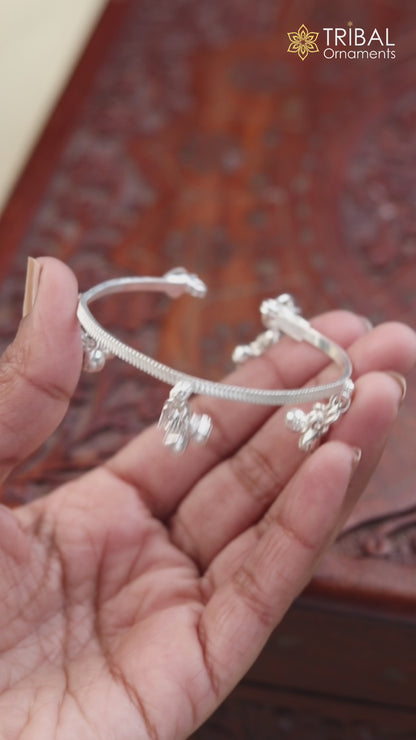 925 Sterling silver customized baby anklets, Best gifting kids fancy jingling ankle bracelet ank767