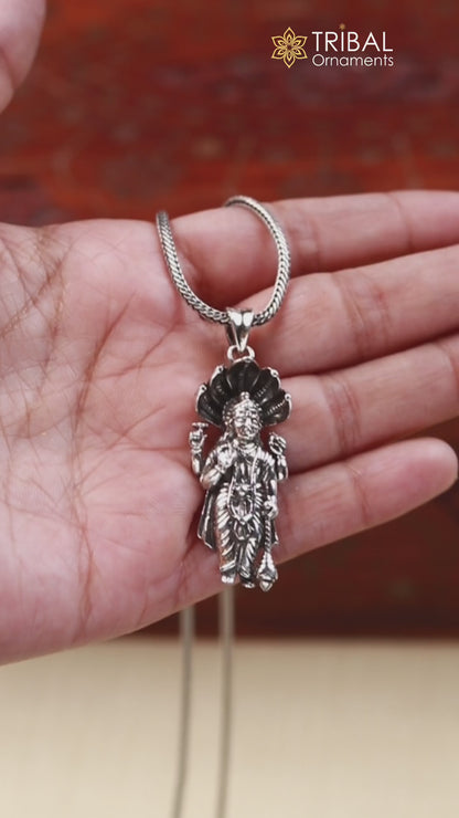 925 sterling silver God Vishnu pendant divine Narayanan pendant unisex jewelry ssp1462