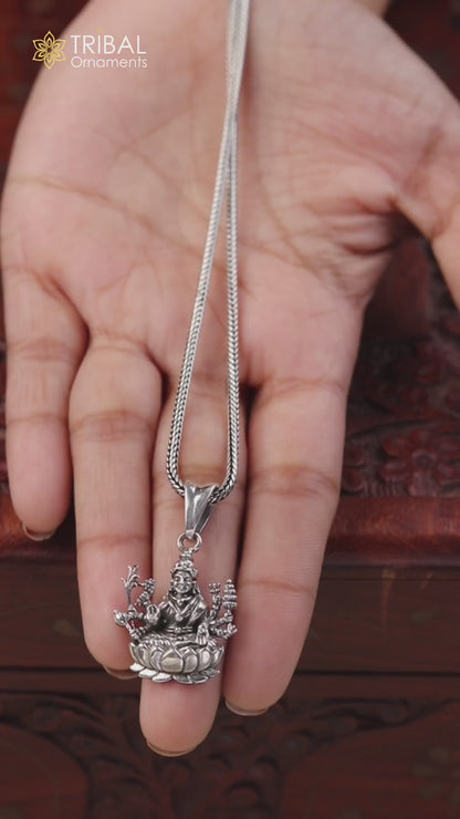 925 sterling silver Goddess Laxmi mataji pendant personalized jewelry ssp539