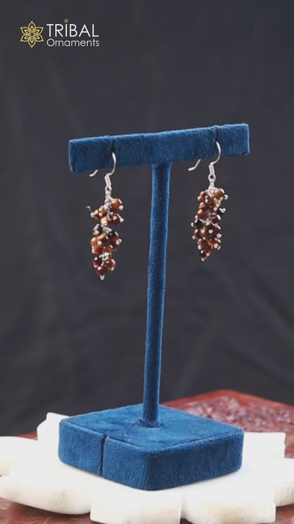 925 sterling silver beaded drop dangle earring jewelry er272