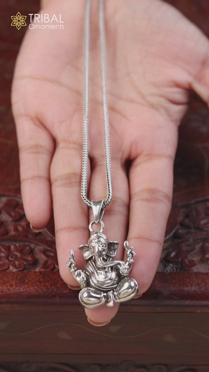 925 sterling silver Lord Ganesha pendant amazing personalized jewelry ssp456