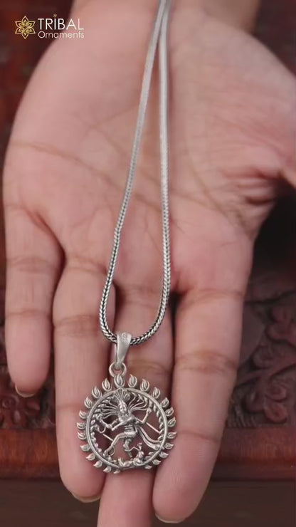 925 Sterling silver unique design Natraj/ Natrajan pendant nsp871