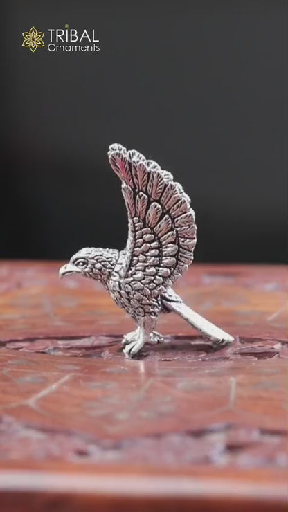 925 sterling silver Garuda (eagle) statue, sculpture home art, figurine art847