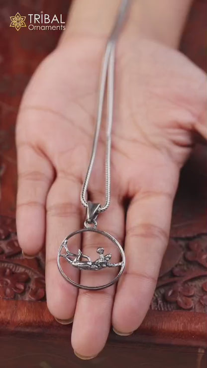 925 pure silver LORD HANUMAN pendant best gifting delicate unisex  jewelry nsp742