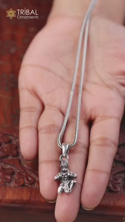 925 Sterling silver handmade lord Hanuman ji pendant,nsp856