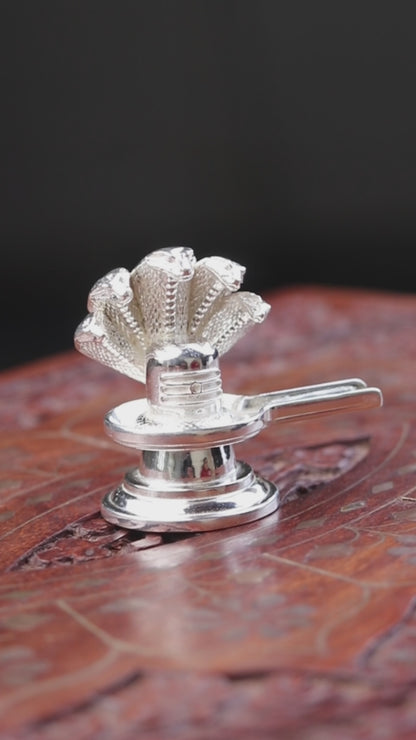 925 sterling silver lord Shiva lingam Divine Shiva lingam at home temple su1386