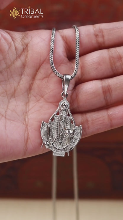 925 sterling silver Lord Krishna/ SAWALIYA ji/ SANWARIYA JI, amazing divine pendant jewelry nsp806